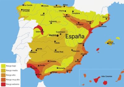 Zonas de riesgo de Filaria